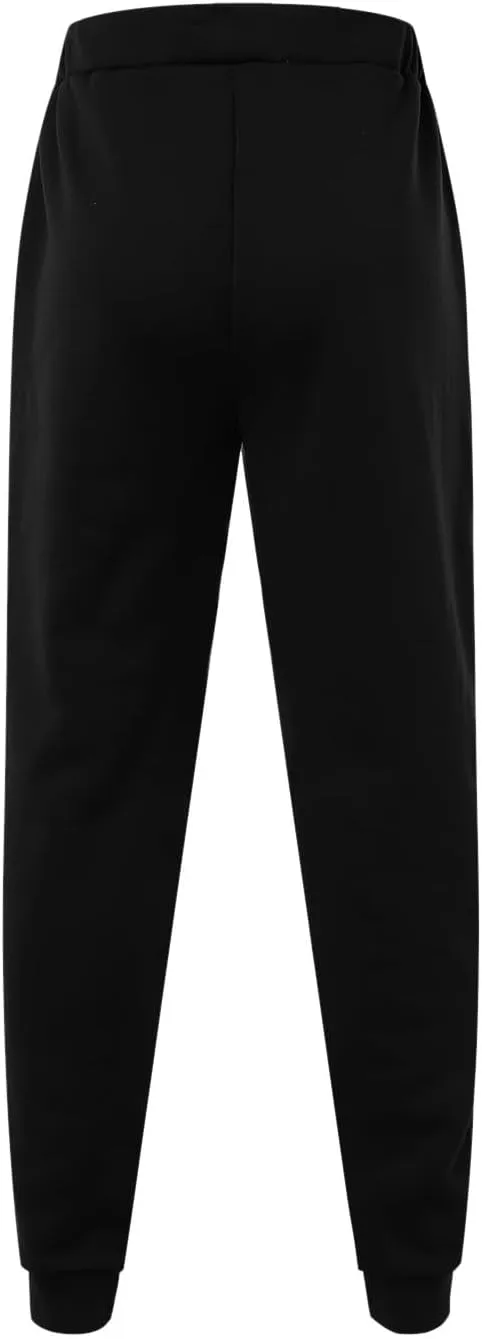 Mens Sweatpants with Pockets Big and Tall Athletic Drawstring Cargo Pants Hiking Outdoor Twill Track Jogging Sweatpants