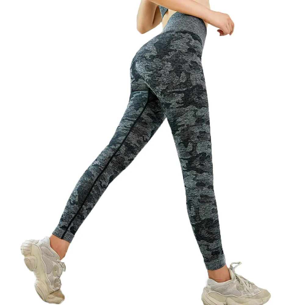 Modern Camo High Waist Yoga Leggings