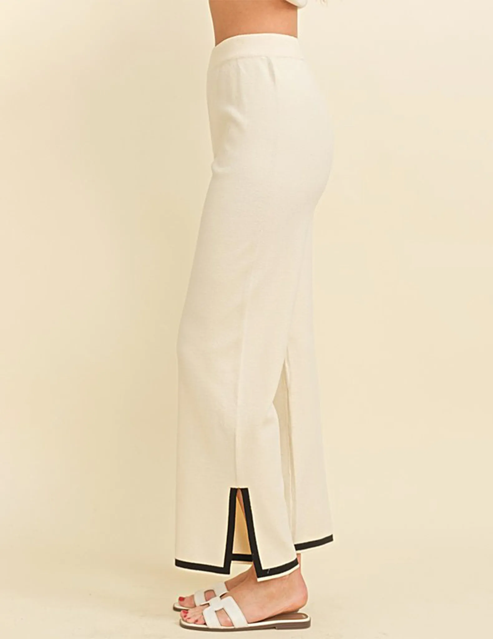 Montauk Contrast Trim Knit Pants