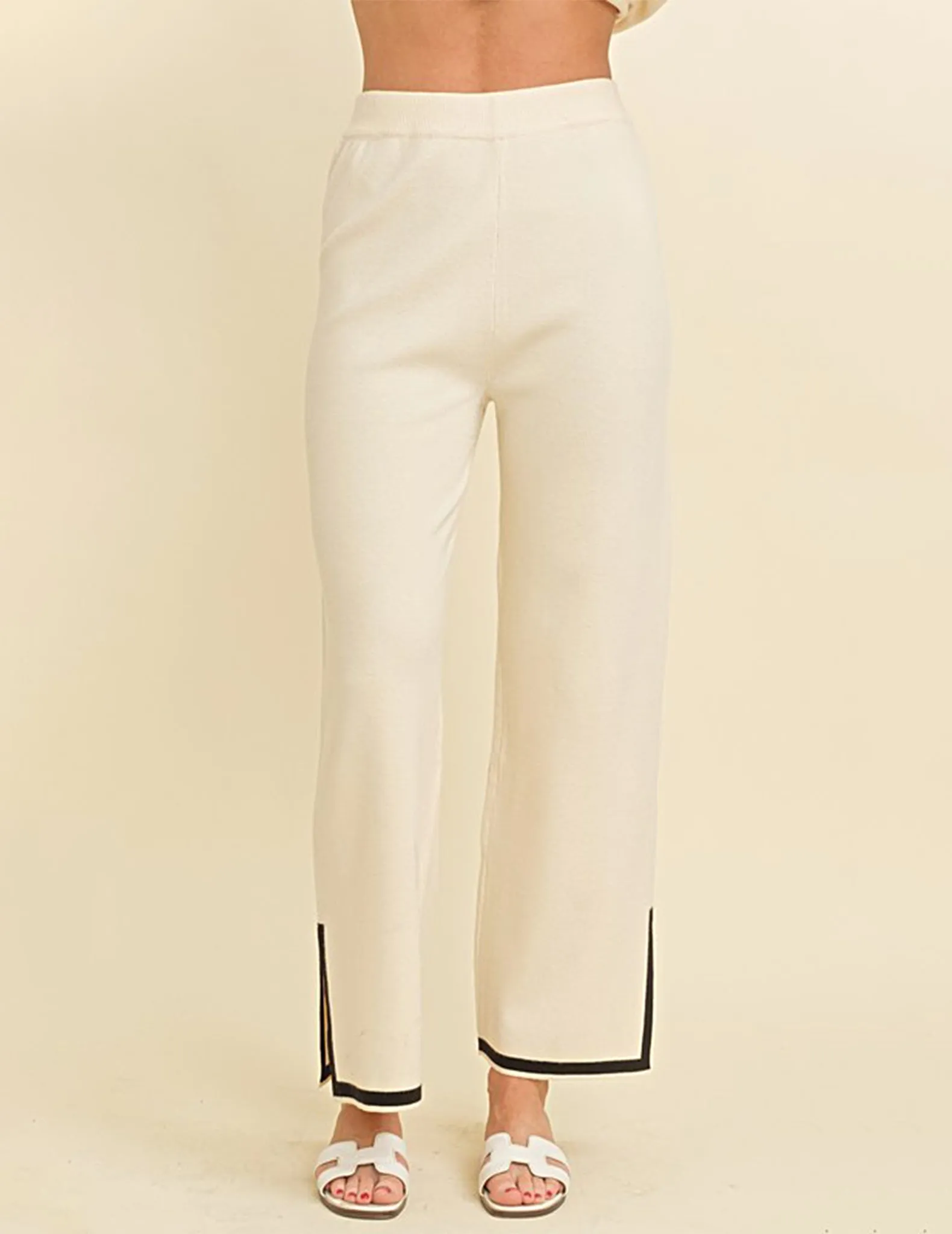 Montauk Contrast Trim Knit Pants