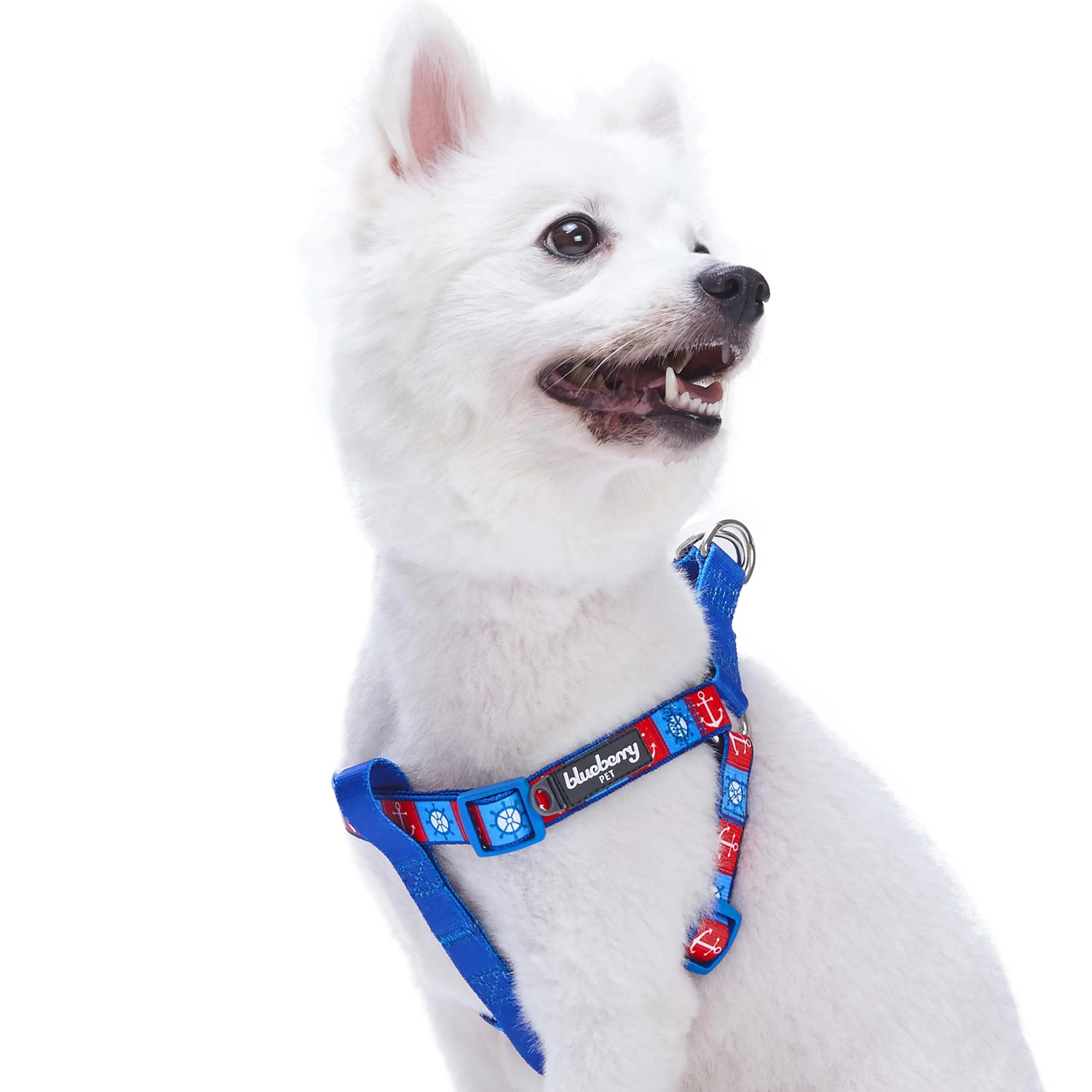 Nautical Dog Harnesses Anchors Sailboat Beach Navy Blue Pet Harness Bon Voyage Sea Lover Harness for S M L Pets