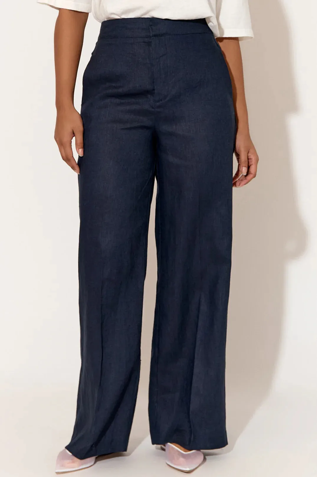 Nisha Linen Pant Navy
