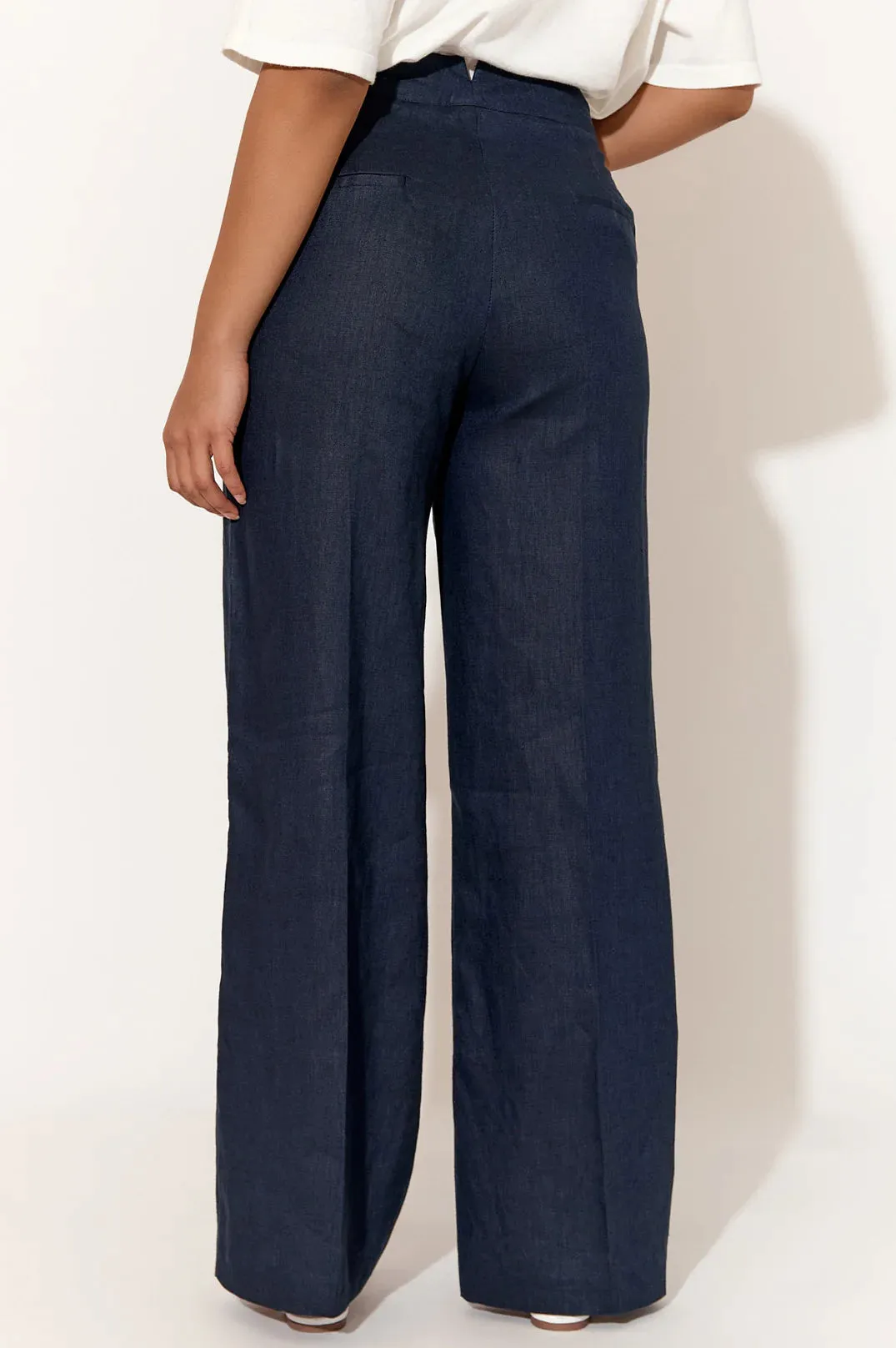 Nisha Linen Pant Navy