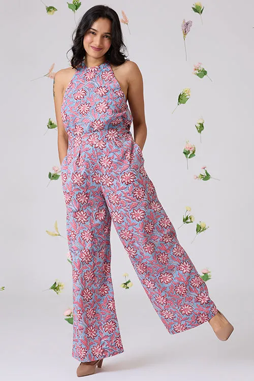 Okhai "Marabella" Handblock Printed Pure Cotton Halter Top