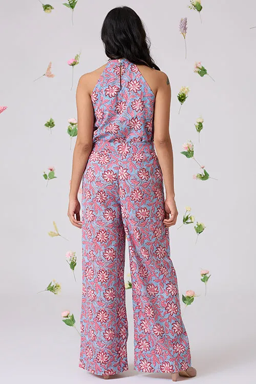 Okhai "Marabella" Handblock Printed Pure Cotton Halter Top