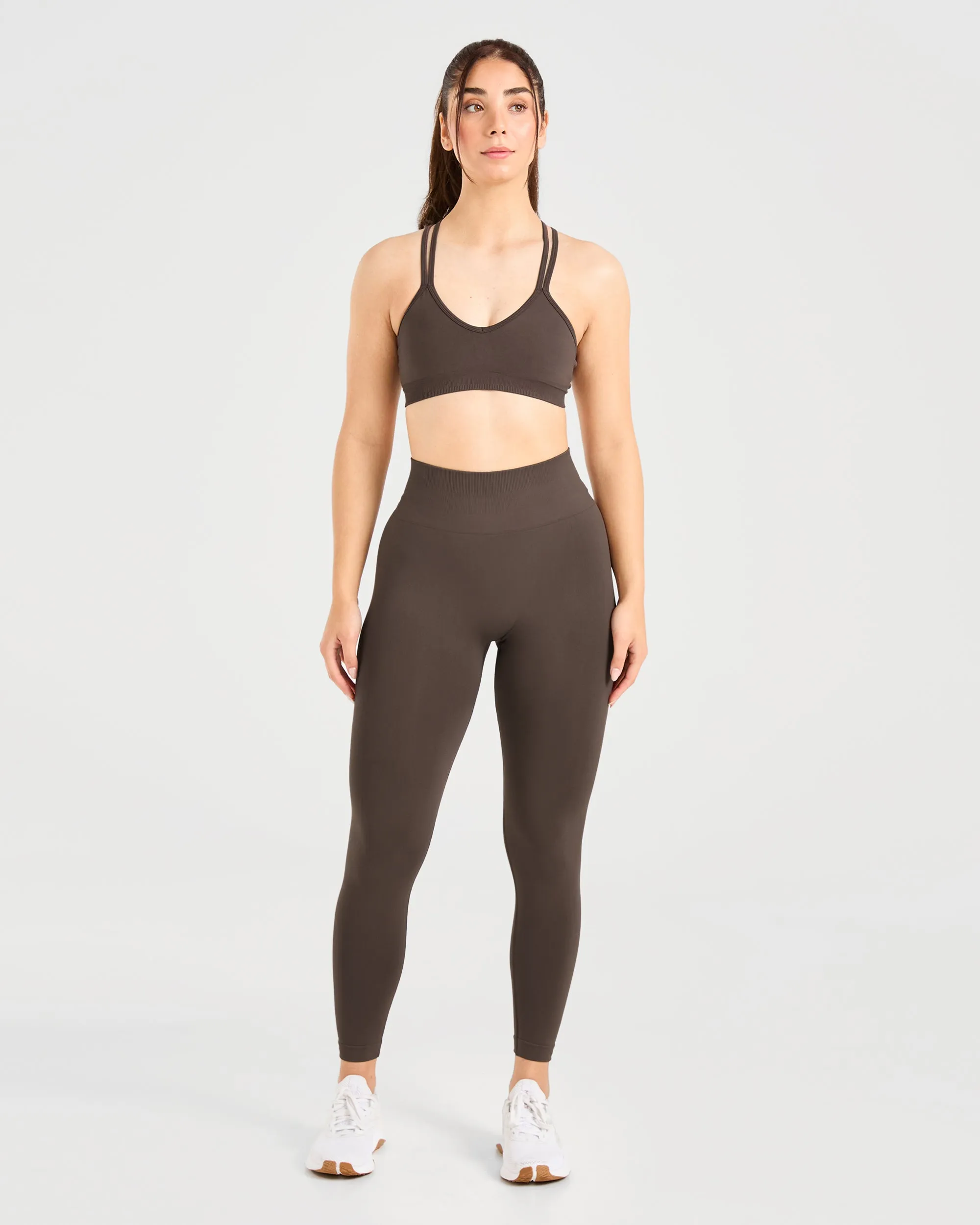 Power Seamless Leggings - Chestnut Brown