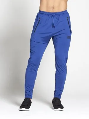 PURSUE FITNESS Shiny Track Pants Joggers Blue