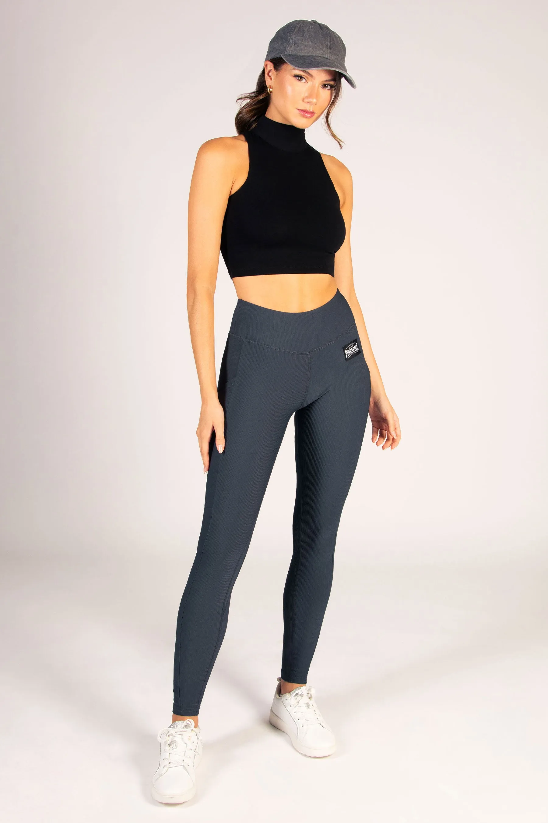 Rib Leggings with Pocket