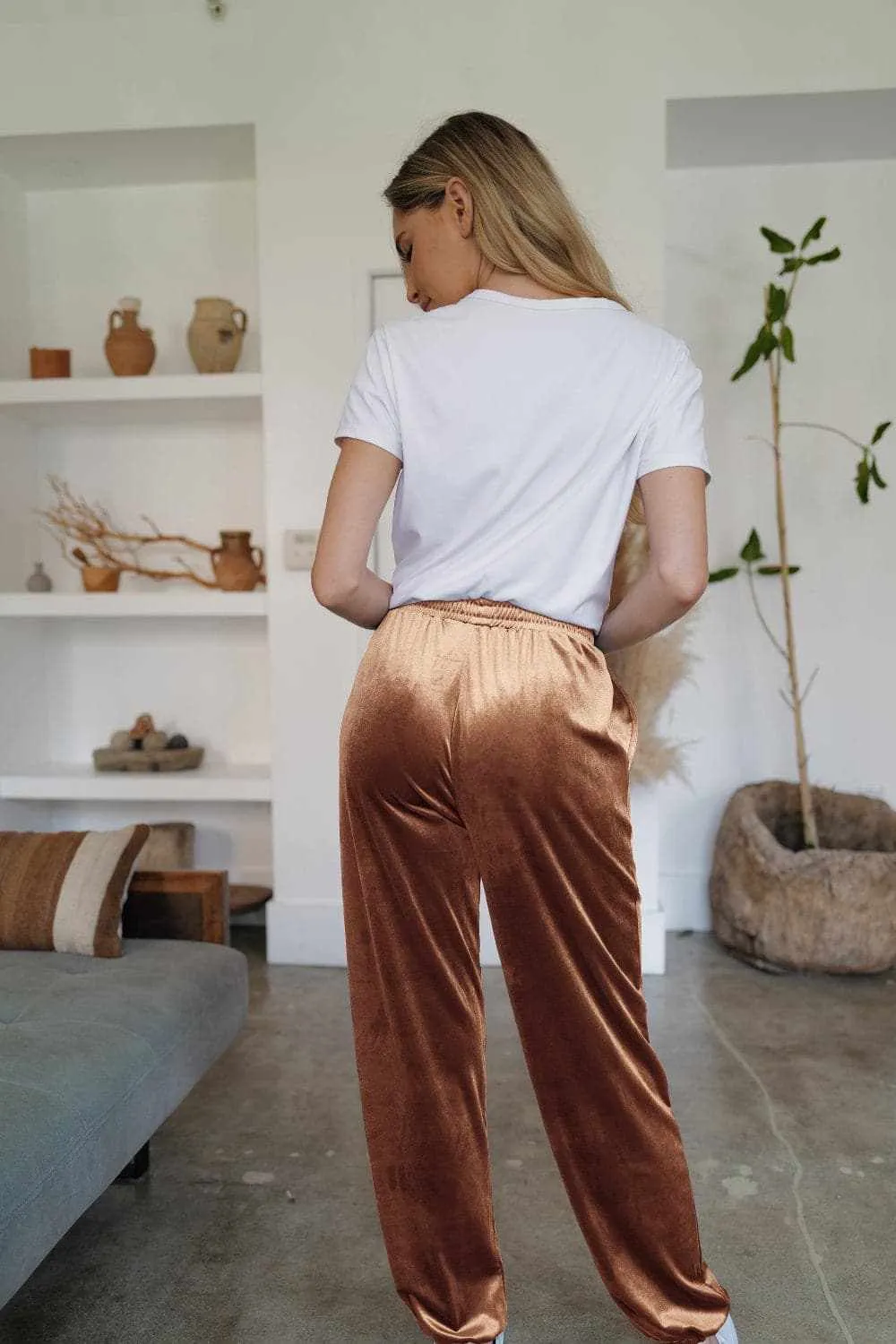 Sheer joggers with pockets - S to XL