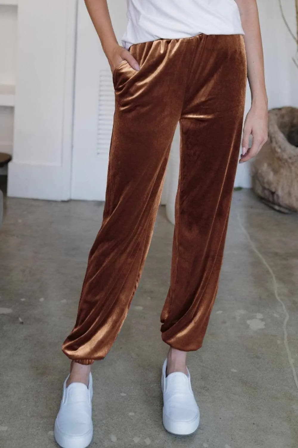 Sheer joggers with pockets - S to XL