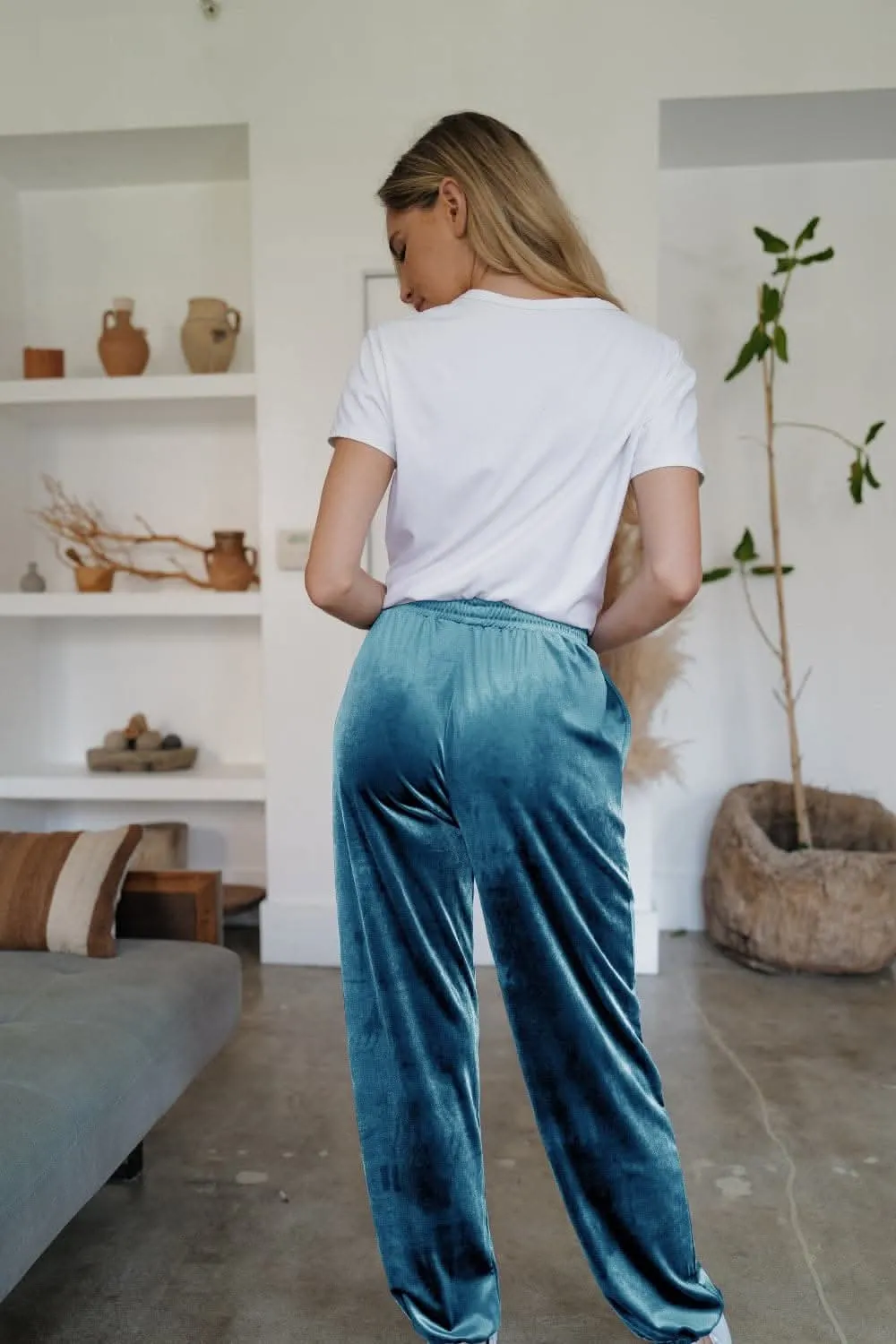 Sheer joggers with pockets - S to XL