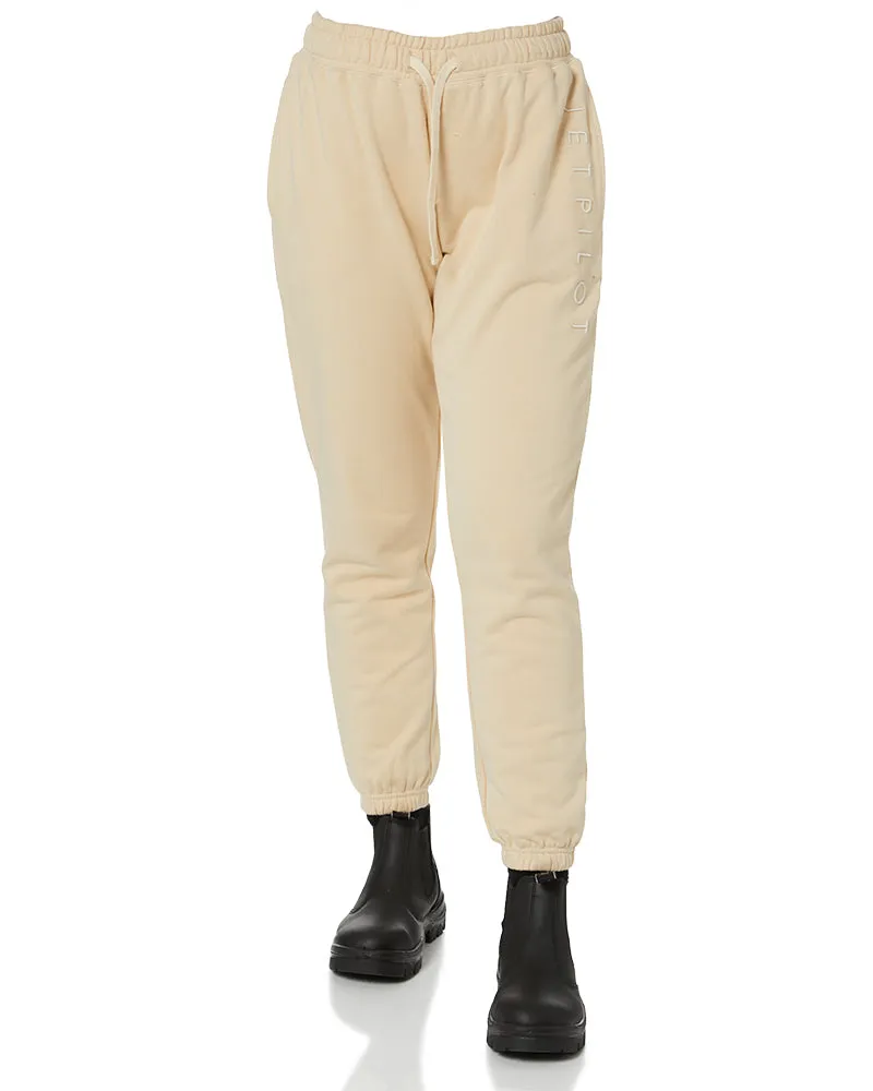 Simple Unisex Trackpants - Tan