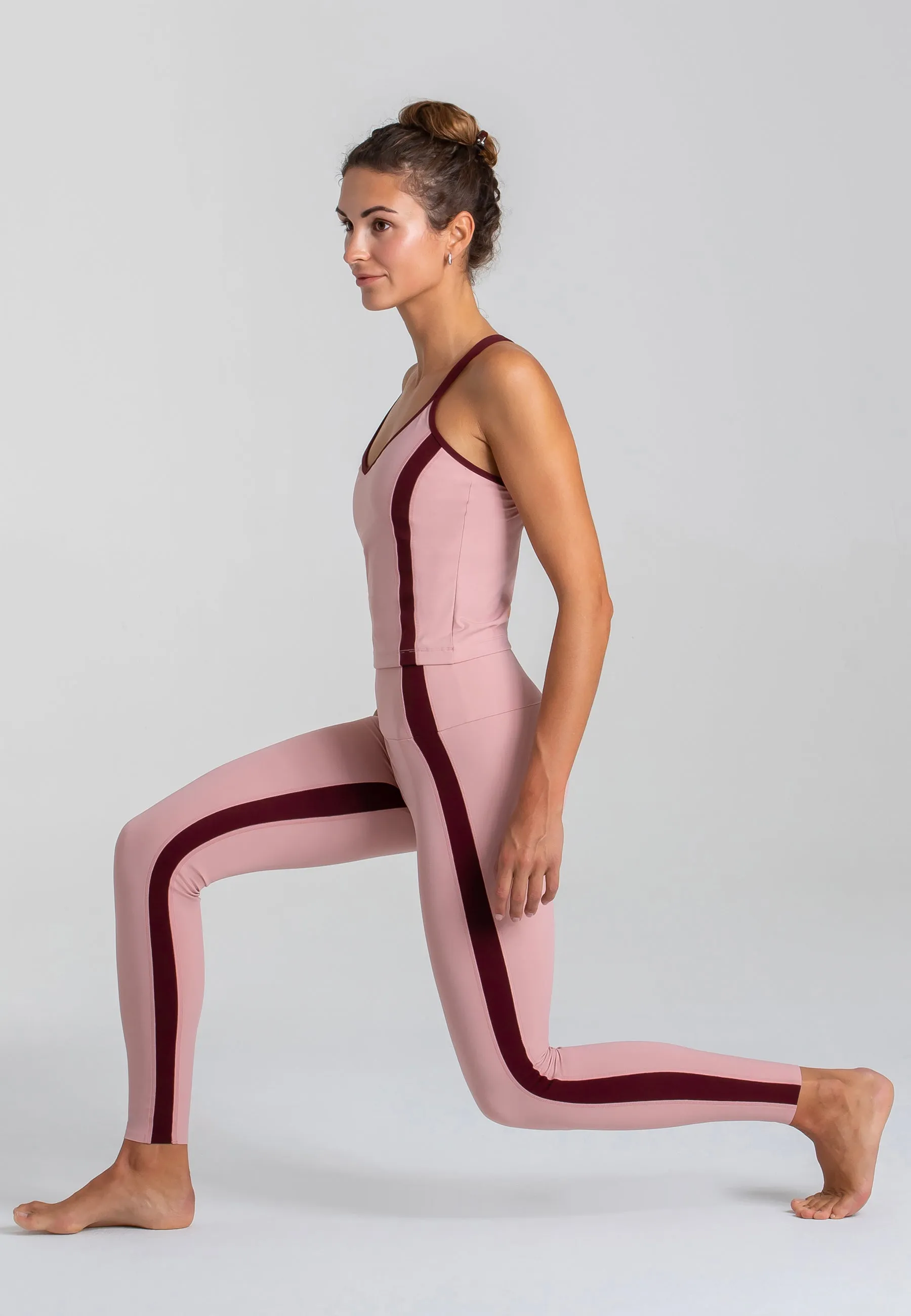 Spirit Tank Top mit integriertem BH – Rose Blossom