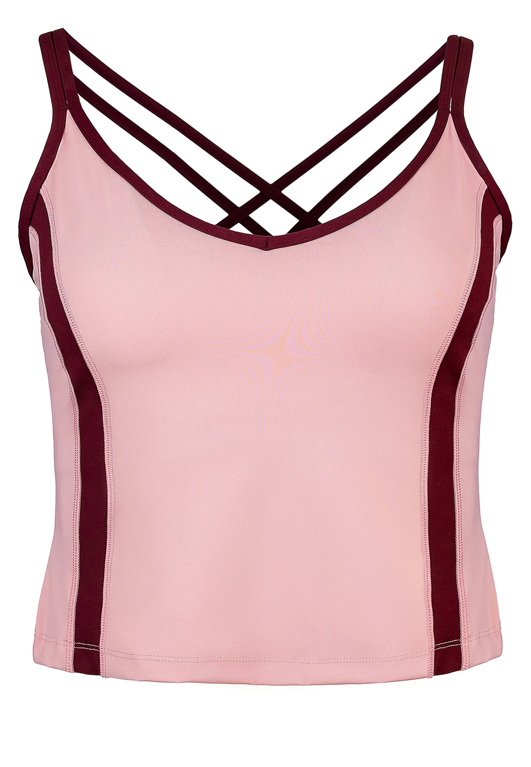 Spirit Tank Top mit integriertem BH – Rose Blossom