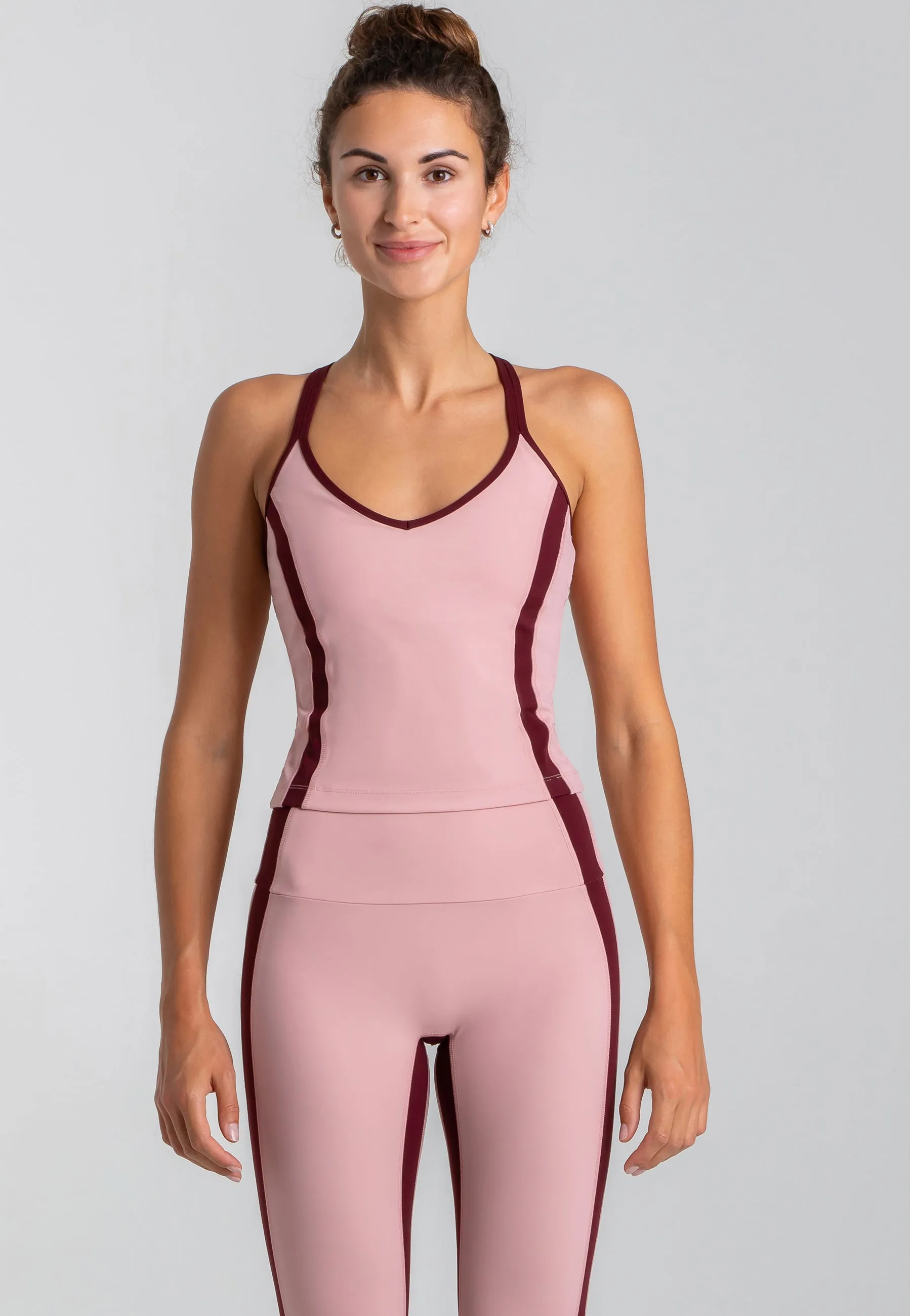 Spirit Tank Top mit integriertem BH – Rose Blossom