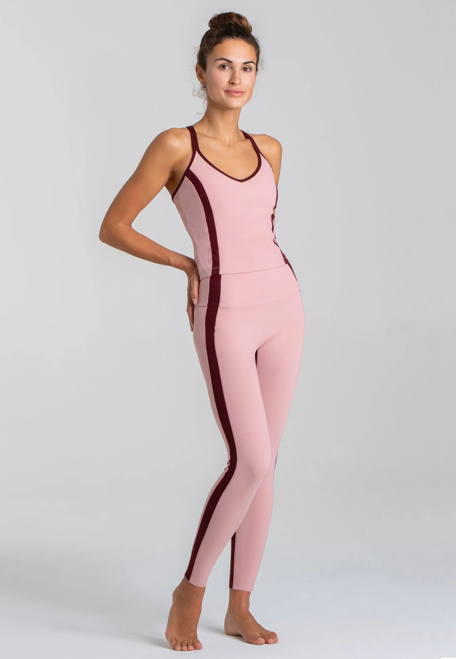 Spirit Tank Top mit integriertem BH – Rose Blossom