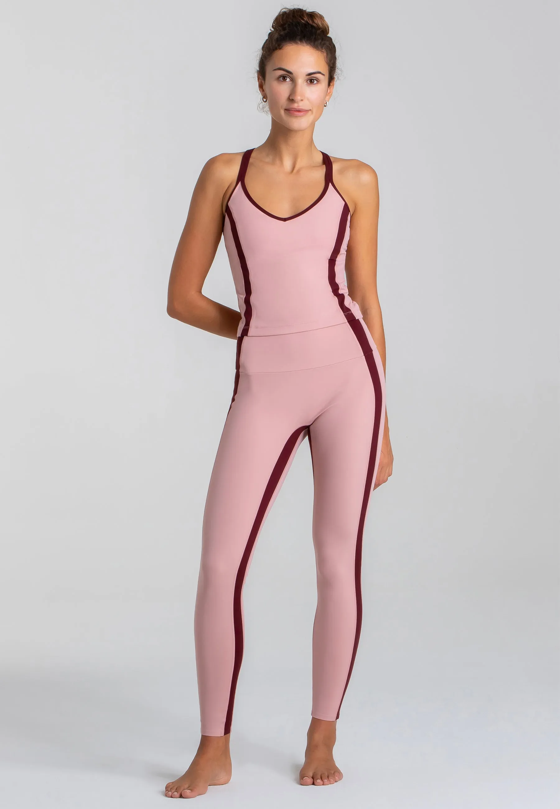 Spirit Tank Top mit integriertem BH – Rose Blossom