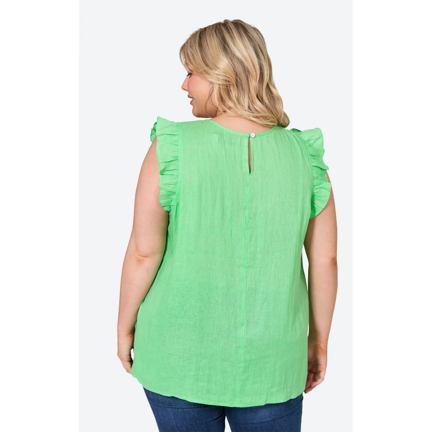 Top La Vie Frill - Kiwi