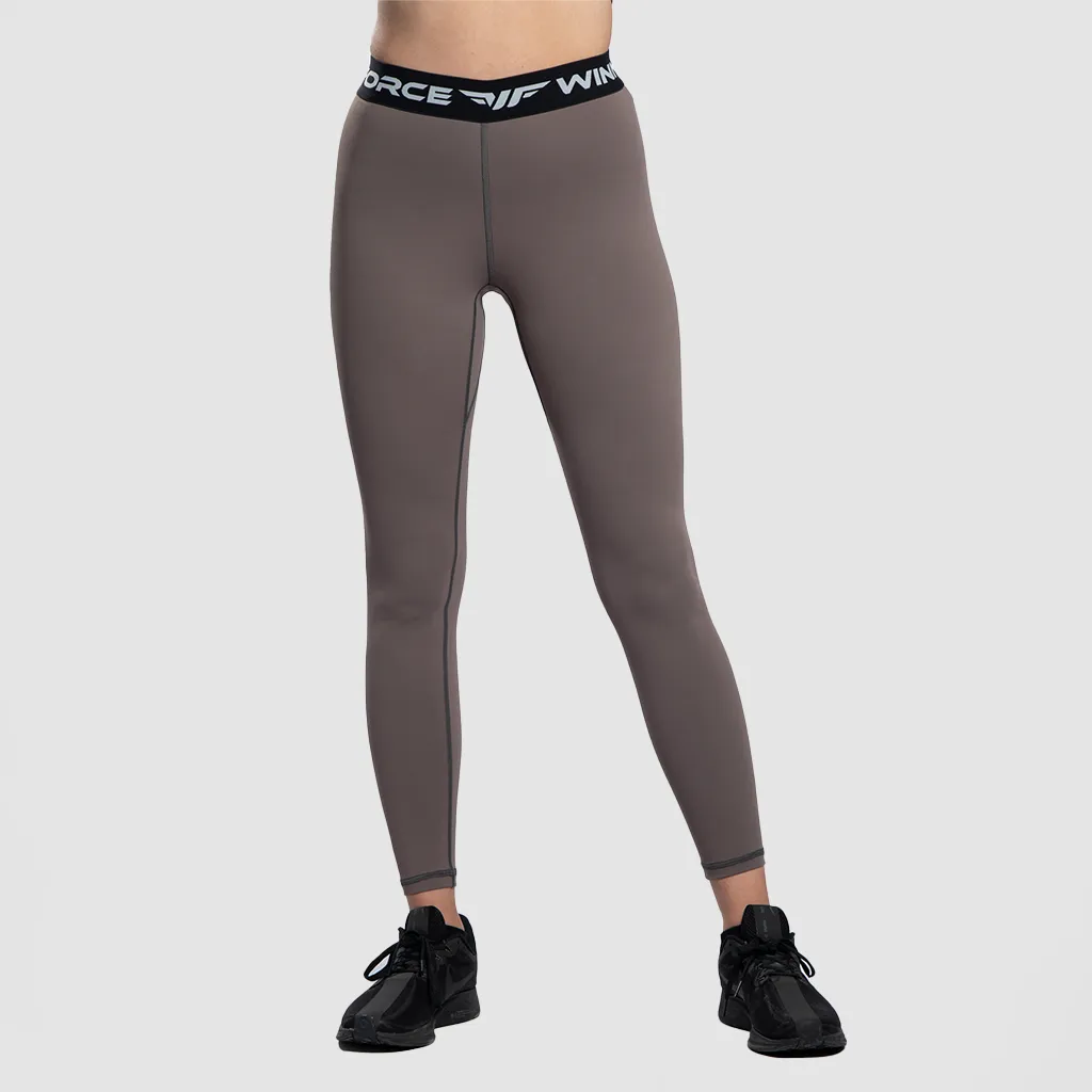 WOMEN TULIP LEGGINGS(KHAKI BROWN)